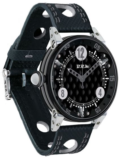 Fashion BRM 6-44 GOLF BLACK DIAL SILVER GF6-44-SA-N-AG watch